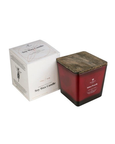 Aromatherapy Soy Wax Candle Safran Prunelle 450g
