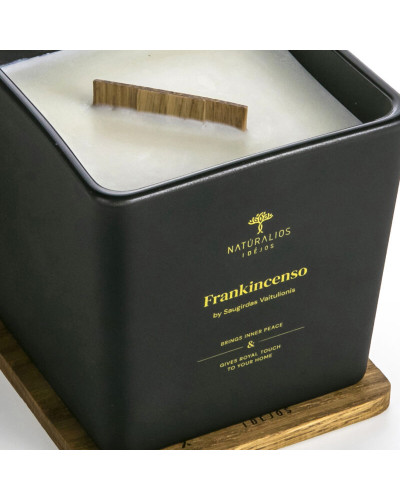 Frankincenso By Saugirdas Vaitulionis aromaterapinė sojų vaško žvakė BLACK/GOLD 450g